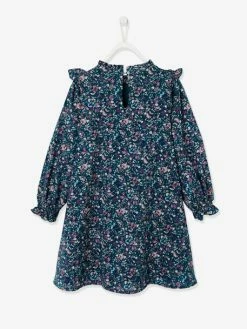 Robe Imprimée Fleurs Fille Vert Imprimé - Vertbaudet 9 Robe Imprimée Fleurs Fille Vert Imprimé - Vertbaudet -cyrillus boutique robe imprimee fleurs fille 3