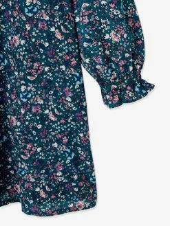 Robe Imprimée Fleurs Fille Vert Imprimé - Vertbaudet 11 Robe Imprimée Fleurs Fille Vert Imprimé - Vertbaudet -cyrillus boutique robe imprimee fleurs fille 5
