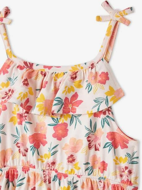 Robe Longue à Volant Motifs Fleurs Fille Bleu Imprimé - Vertbaudet 6 Robe Longue à Volant Motifs Fleurs Fille Bleu Imprimé - Vertbaudet – Image 6