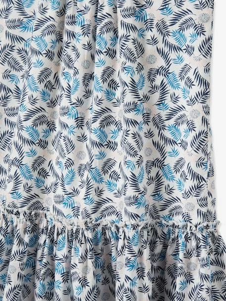 Robe Longue Fille Bleu Canard Clair Imprimé - Vertbaudet 3 Robe Longue Fille Bleu Canard Clair Imprimé - Vertbaudet – Image 3