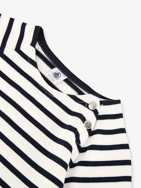Robe Manches Courtes Coton PETIT BATEAU Rayé Marine - Petit Bateau 3 Robe Manches Courtes Coton PETIT BATEAU Rayé Marine - Petit Bateau – Image 3