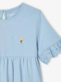 Robe Manches Courtes En Broderie Anglaise Fille Bleu Grisé - Vertbaudet 8 Robe Manches Courtes En Broderie Anglaise Fille Bleu Grisé - Vertbaudet -cyrillus boutique robe manches courtes en broderie anglaise fille 2