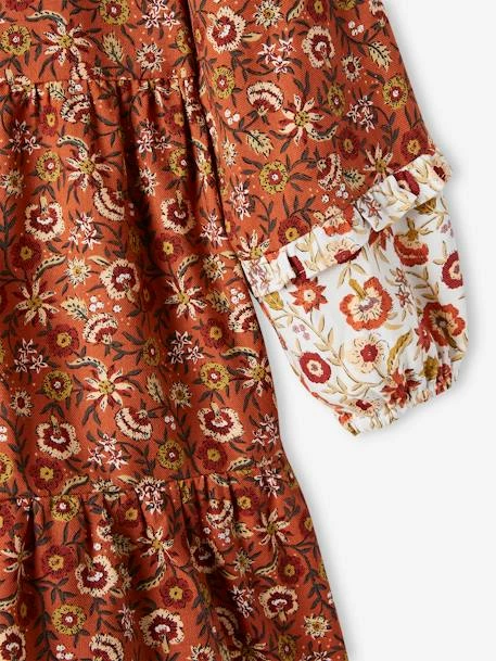 Robe Patchwork Gipsy Fille Chamois Imprimé - Vertbaudet 4 Robe Patchwork Gipsy Fille Chamois Imprimé - Vertbaudet – Image 4