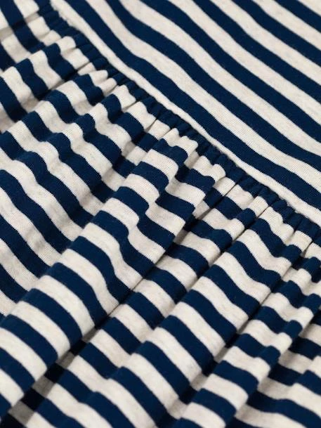 Robe Rayée Manches 3/4 Enfant Coton PETIT BATEAU Bleu - Petit Bateau 3 Robe Rayée Manches 3/4 Enfant Coton PETIT BATEAU Bleu - Petit Bateau – Image 3