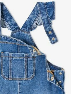 Robe-salopette En Jean Fille Bretelles à Volants Stone - Vertbaudet 5 Robe-salopette En Jean Fille Bretelles à Volants Stone - Vertbaudet -cyrillus boutique robe salopette en jean fille bretelles a volants 2