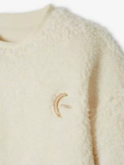 Robe Sweat En Sherpa Avec Broderie Irisée Fille écru - Vertbaudet 11 Robe Sweat En Sherpa Avec Broderie Irisée Fille écru - Vertbaudet -cyrillus boutique robe sweat en sherpa avec broderie irisee fille 5