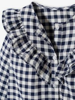 Robe Volantée à Carreaux Fille Rose Carreaux - Vertbaudet 10 Robe Volantée à Carreaux Fille Rose Carreaux - Vertbaudet -cyrillus boutique robe volantee a carreaux fille 4