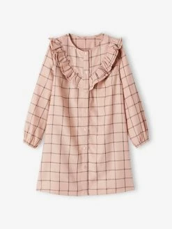 Robe Volantée à Carreaux Fille Rose Carreaux - Vertbaudet 11 Robe Volantée à Carreaux Fille Rose Carreaux - Vertbaudet -cyrillus boutique robe volantee a carreaux fille 5