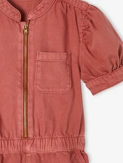 Robe Zippée Manches Boules Fille Terracotta - Vertbaudet 5 Robe Zippée Manches Boules Fille Terracotta - Vertbaudet -cyrillus boutique robe zippee manches boules fille 2