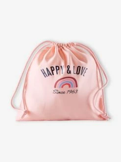 Sac à Goûter Pochette Motif Arc En Ciel Fille Doré - Vertbaudet