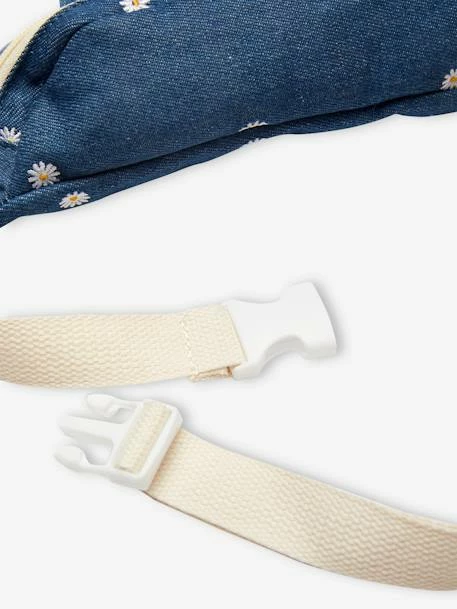 Sac Banane Fille En Denim Brodé Bleu Jean - Vertbaudet 4 Sac Banane Fille En Denim Brodé Bleu Jean - Vertbaudet – Image 4