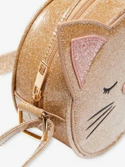 Sac Rond Fille Chat Scintillant Or - Vertbaudet -cyrillus boutique sac rond fille chat scintillant 2