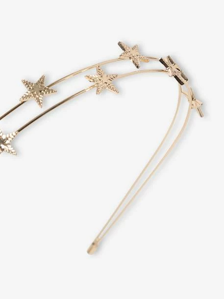 Serre-tête En Métal Fille Motif étoiles Beige Doré - Vertbaudet 4 Serre-tête En Métal Fille Motif étoiles Beige Doré - Vertbaudet – Image 4