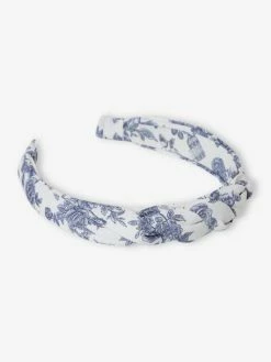 Serre-tête Imprimé Petites Fleurs Fille écru - Vertbaudet -cyrillus boutique serre tete imprime petites fleurs fille 2
