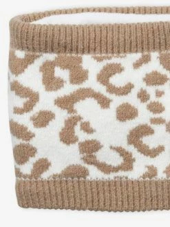 Alternative view of Snood Animalier En Maille Jacquard Beige - Vertbaudet