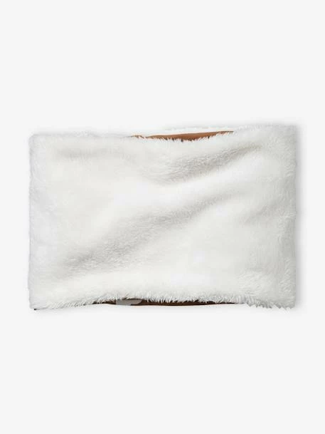 Snood Fille En Fausse Fourrure Caramel Imprimé - Vertbaudet 2 Snood Fille En Fausse Fourrure Caramel Imprimé - Vertbaudet – Image 2