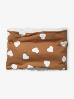 Snood Fille En Fausse Fourrure Caramel Imprimé - Vertbaudet