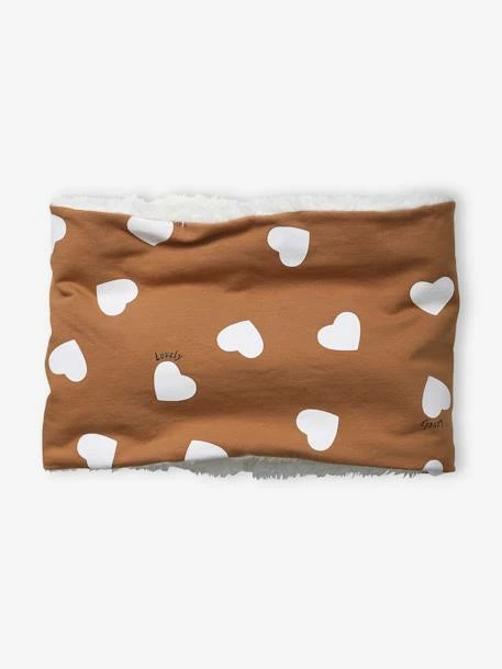 Snood Fille En Fausse Fourrure Caramel Imprimé - Vertbaudet 1 Snood Fille En Fausse Fourrure Caramel Imprimé - Vertbaudet