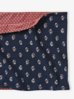 Snood Fille Réversible Bouquets/pois Marine - Vertbaudet 5 Snood Fille Réversible Bouquets/pois Marine - Vertbaudet -cyrillus boutique snood fille reversible bouquetspois 2