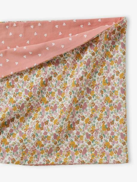 Snood Fille Réversible Fleurs/coeurs Rose Imprimé - Vertbaudet 3 Snood Fille Réversible Fleurs/coeurs Rose Imprimé - Vertbaudet – Image 3