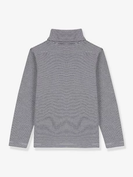 Sous-pull Rayé Enfant Coton Bio PETIT BATEAU Marine - Petit Bateau 2 Sous-pull Rayé Enfant Coton Bio PETIT BATEAU Marine - Petit Bateau – Image 2