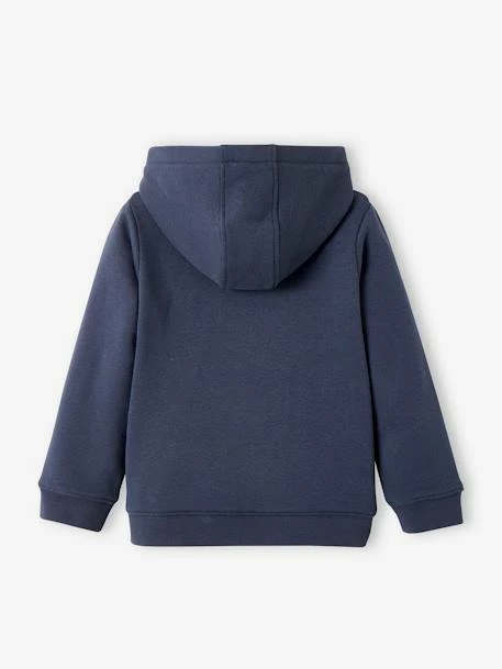 Sweat à Capuche Zippé Sport Basics Fille. Bleu - Vertbaudet 5 Sweat à Capuche Zippé Sport Basics Fille. Bleu - Vertbaudet – Image 5