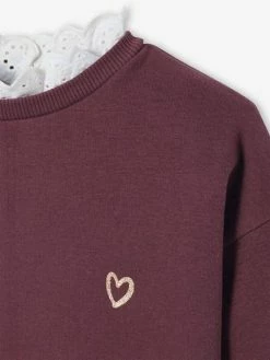 Sweat Col Montant En Broderie Anglaise Fille Prune - Vertbaudet 8 Sweat Col Montant En Broderie Anglaise Fille Prune - Vertbaudet -cyrillus boutique sweat col montant en broderie anglaise fille 2