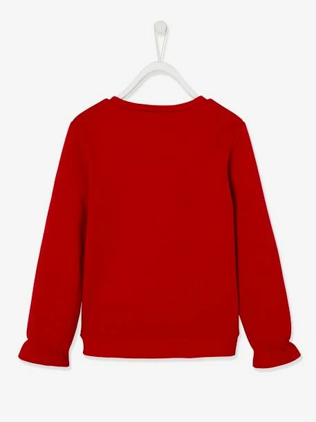 Sweat De Noël Motif Coeur En Sequins Détails Irisés Rouge - Vertbaudet 3 Sweat De Noël Motif Coeur En Sequins Détails Irisés Rouge - Vertbaudet – Image 3