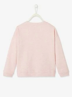 Sweat Disney Minnie® Fille Détail En Sequins Réversible Rose Chiné - Minnie -cyrillus boutique sweat disney minnie fille detail en sequins reversible 5