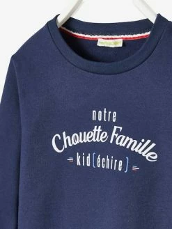 Sweat Enfant Notre Chouette Famille Collection Capsule Vertbaudet Fabrication Française Encre - Vertbaudet -cyrillus boutique sweat enfant notre chouette famille collection capsule vertbaudet fabrication francaise 2
