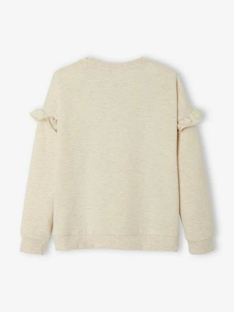 Sweat Fille Disney® à Volants Beige Chiné - Minnie 3 Sweat Fille Disney® à Volants Beige Chiné - Minnie – Image 3