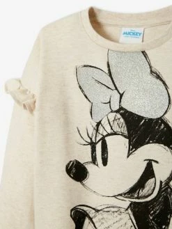 Sweat Fille Disney® à Volants Beige Chiné - Minnie 8 Sweat Fille Disney® à Volants Beige Chiné - Minnie -cyrillus boutique sweat fille disney a volants 3