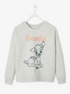 Sweat Fille Disney® Bambi Gris Chiné Animé - Disney 6 Sweat Fille Disney® Bambi Gris Chiné Animé - Disney -cyrillus boutique sweat fille disney bambi 4