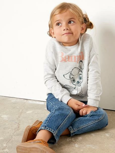 Sweat Fille Disney® Bambi Gris Chiné Animé - Disney 5 Sweat Fille Disney® Bambi Gris Chiné Animé - Disney – Image 5