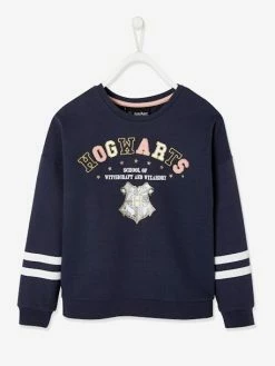 Sweat Fille Harry Potter® Bleu Anime Placee - Harry Potter -cyrillus boutique sweat fille harry potter 1