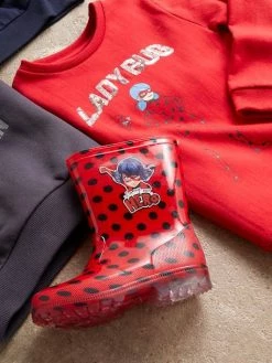Alternative view of Sweat Fille Miraculous® Rouge Anime Placée - Miraculous