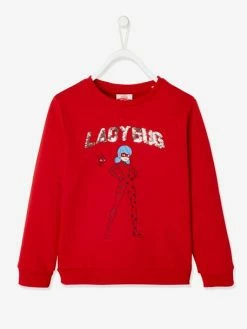Sweat Fille Miraculous® Rouge Anime Placée - Miraculous -cyrillus boutique sweat fille miraculous 2
