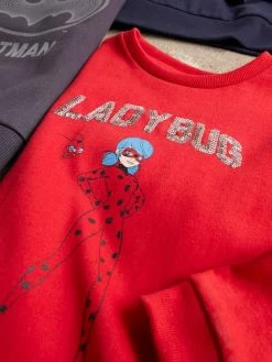 Sweat Fille Miraculous® Rouge Anime Placée - Miraculous