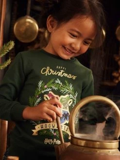 Sweat Fille Noël Harry Potter® Vert Sapin - Harry Potter