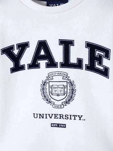 Sweat Fille Yale® Blanc - Toutes Les Marques 3 Sweat Fille Yale® Blanc - Toutes Les Marques – Image 3