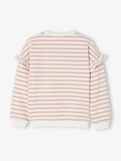 Sweat Marinière Fille Manches à Vollants Rayé Vert - Vertbaudet 8 Sweat Marinière Fille Manches à Vollants Rayé Vert - Vertbaudet -cyrillus boutique sweat mariniere fille manches a vollants 2