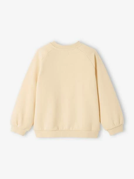 Sweat Motif Fantaisie Fille Beige - Vertbaudet 4 Sweat Motif Fantaisie Fille Beige - Vertbaudet – Image 4