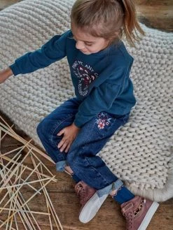 Sweat Motif Poupée Russe Fille Bleu Ardoise Foncé - Vertbaudet -cyrillus boutique sweat motif poupee russe fille 4