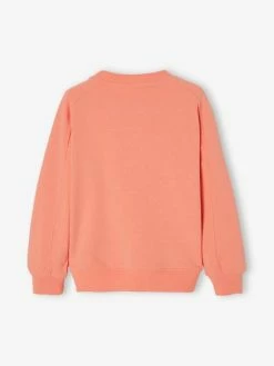 Alternative view of Sweat Romantique Lettres Fantaisie Fille Corail - Vertbaudet