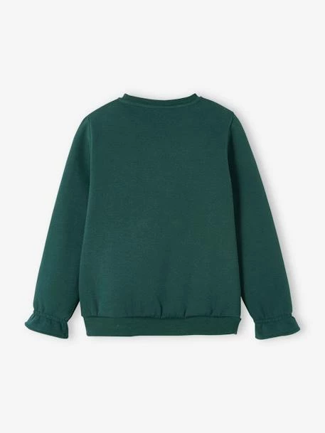 Sweat Sapin De Noël Fille Avec Pompons Et Détails Brillants Vert Sapin - Vertbaudet 2 Sweat Sapin De Noël Fille Avec Pompons Et Détails Brillants Vert Sapin - Vertbaudet – Image 2