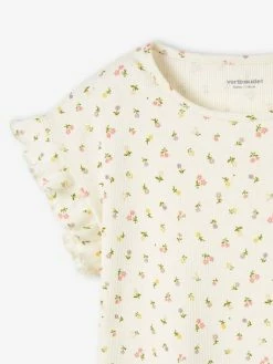 T-shirt à Côtes Imprimé Fleurs Fille Encre - Vertbaudet 8 T-shirt à Côtes Imprimé Fleurs Fille Encre - Vertbaudet -cyrillus boutique t shirt a cotes imprime fleurs fille 2