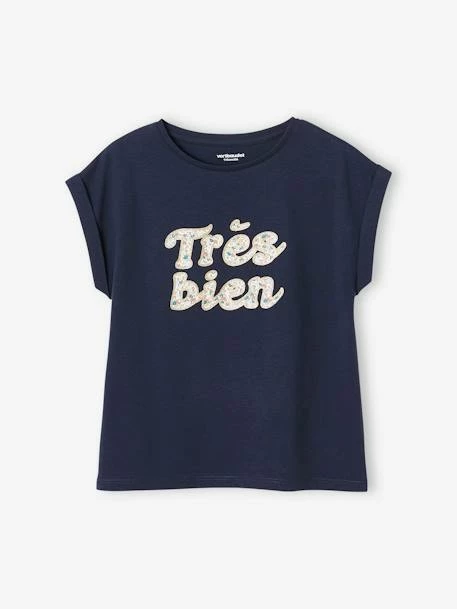 T-shirt à Message Motifs Fleurs Fille écru - Vertbaudet 6 T-shirt à Message Motifs Fleurs Fille écru - Vertbaudet – Image 6