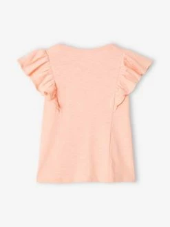 T-shirt à Volants Fille Vert Sauge - Vertbaudet -cyrillus boutique t shirt a volants fille 4