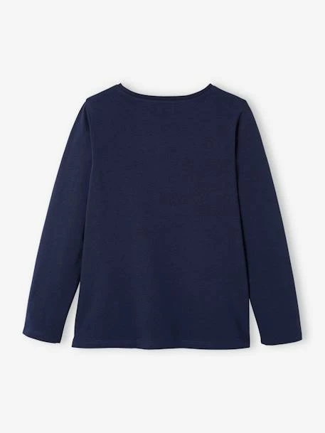 T-shirt Basics Message Irisé Fille Manches Longues Rose Poudré - Vertbaudet 5 T-shirt Basics Message Irisé Fille Manches Longues Rose Poudré - Vertbaudet – Image 5