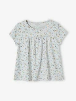 Alternative view of T-shirt Blouse à Fleurs Fille écru - Vertbaudet